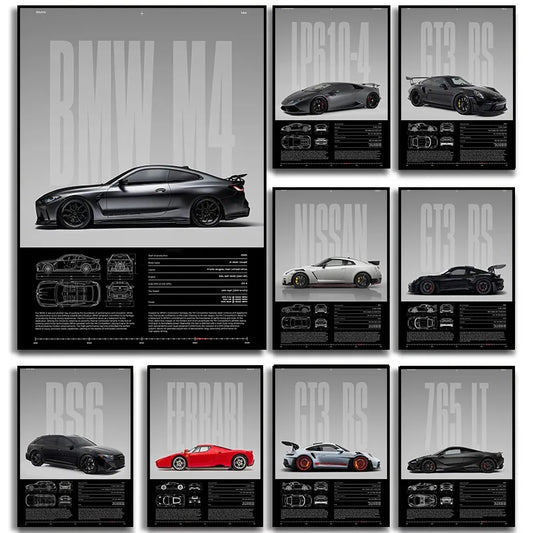 Luxury Sports Car Canvas Art