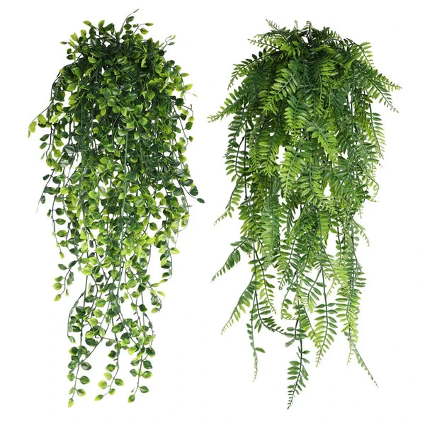 Lush Green Hanging Vines Decor